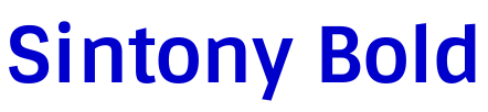 Sintony Bold 字体